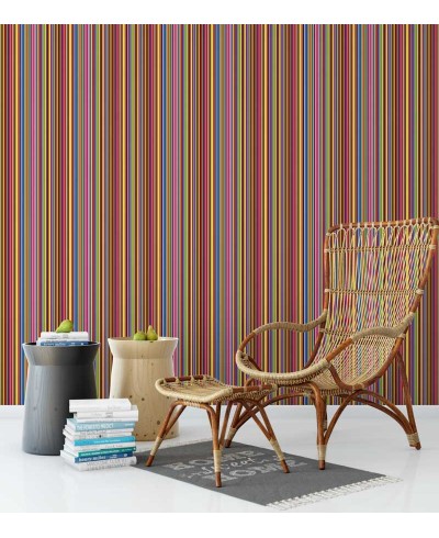 Papel de parede com listras coloridas - Listrado 42