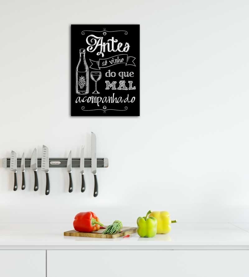 Poster decorativo Antes Só Vinho