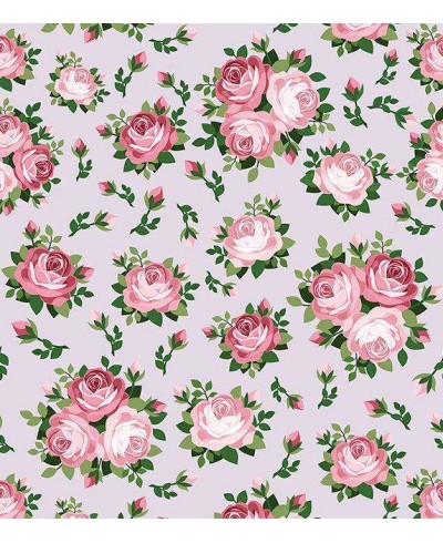 Papel de parede rama de flores na cores rosa e verde com fundo cinza Papel de parede rama de flores na cores rosa e verde com fundo cinza