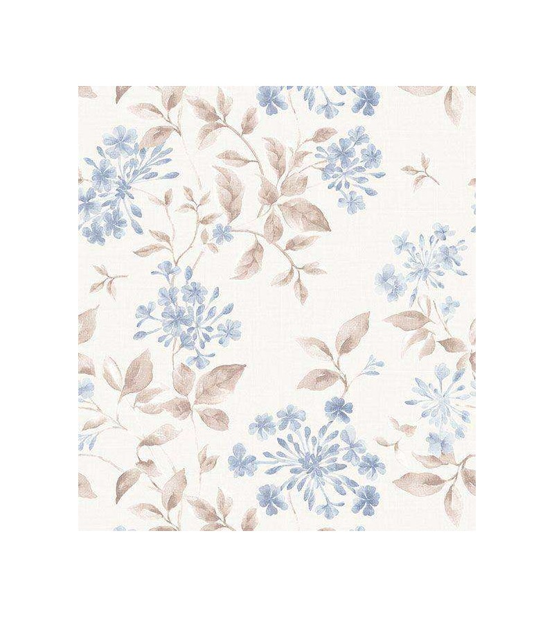 Papel de parede em tons claros, salmão, azul e cinza - Dream 09