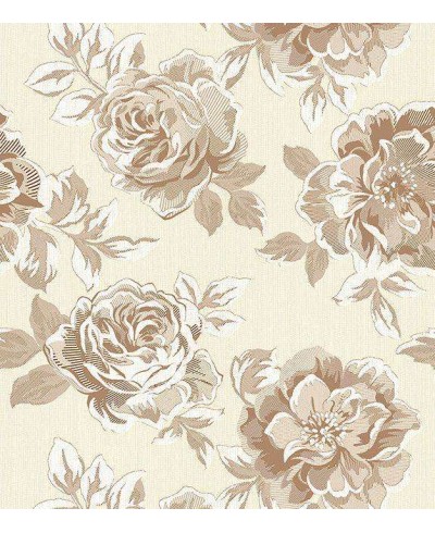 Papel de parede em tons bege e marrom - Dream 12