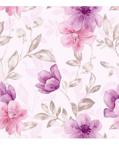 Papel de parede em tons rosa, roxo e cinza - Dream 31 Papel de parede em tons rosa, roxo e cinza - Dream 31