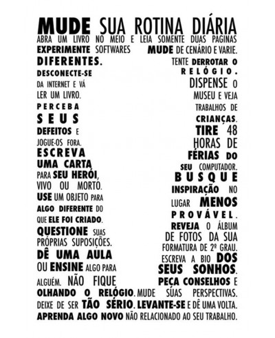 Poster decorativo Mude