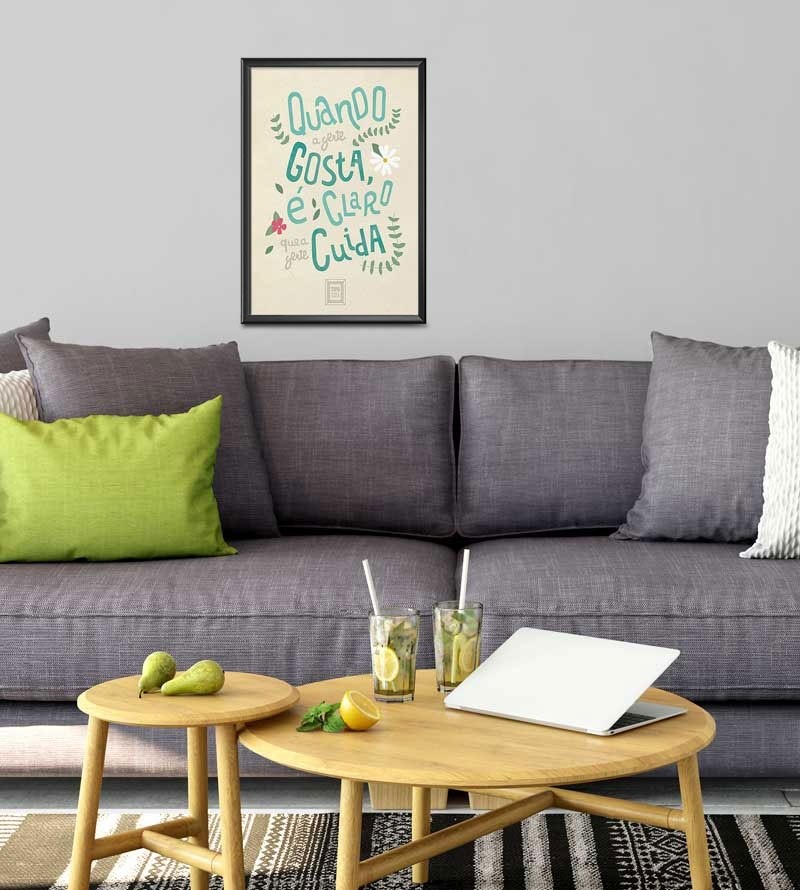 Poster decorativo Quando a gente gosta