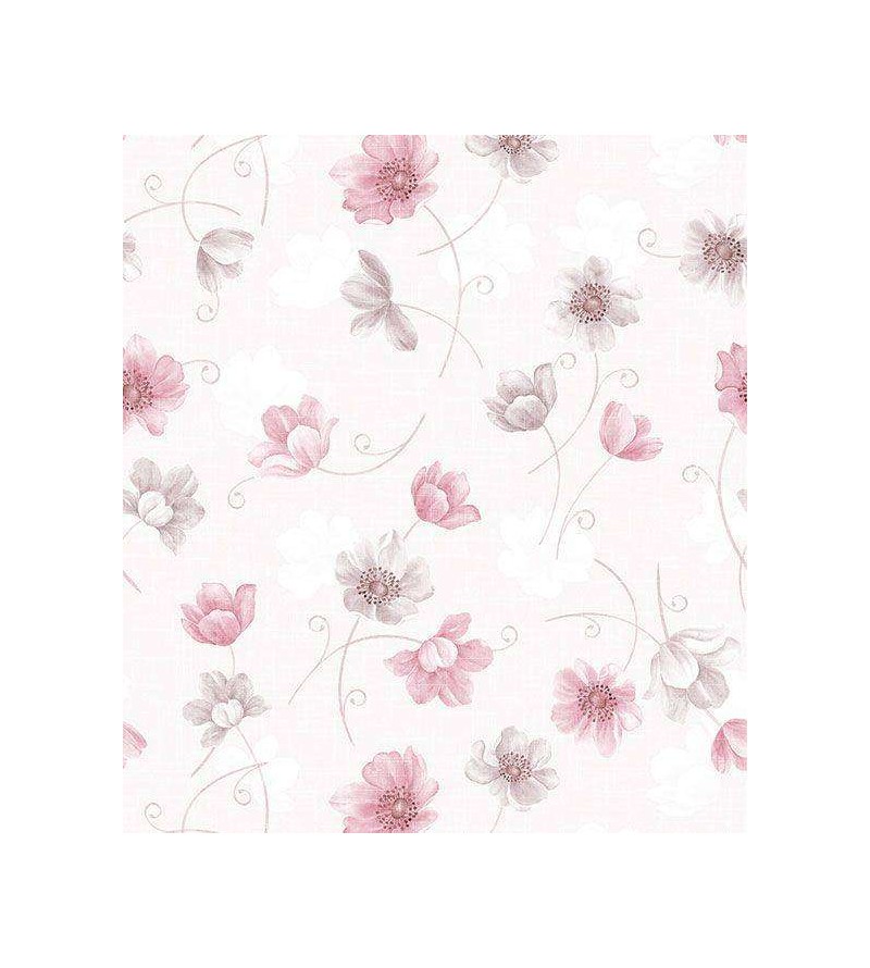 Papel de parede em tons rosa e cinza - Dream 57