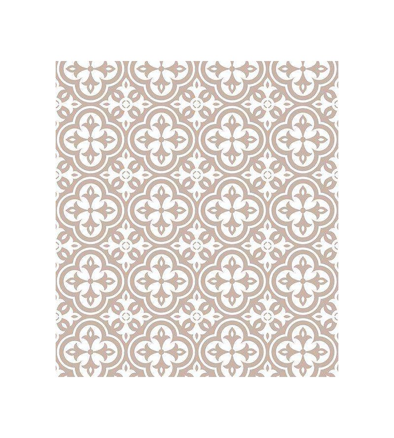 Papel de parede em tons nude e branco - Contemporâneo 10