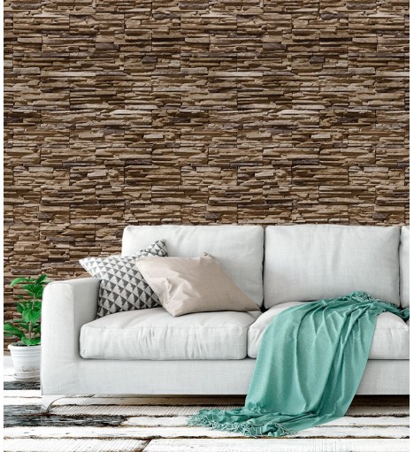 Papel de parede estilo pedras canjiquinhas -Textura 18