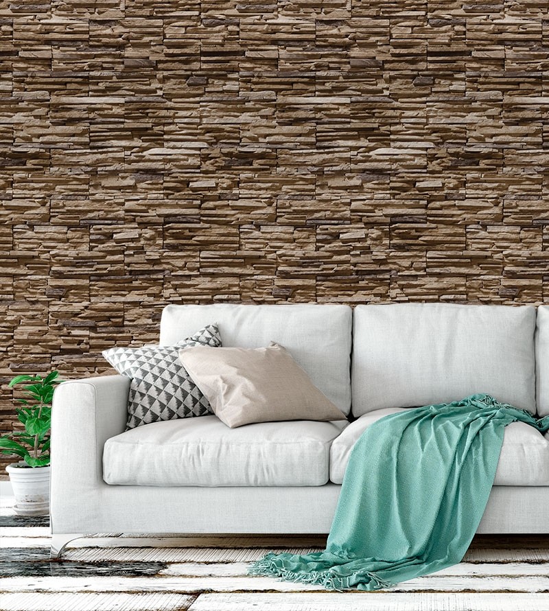 Papel de parede estilo pedras canjiquinhas -Textura 18