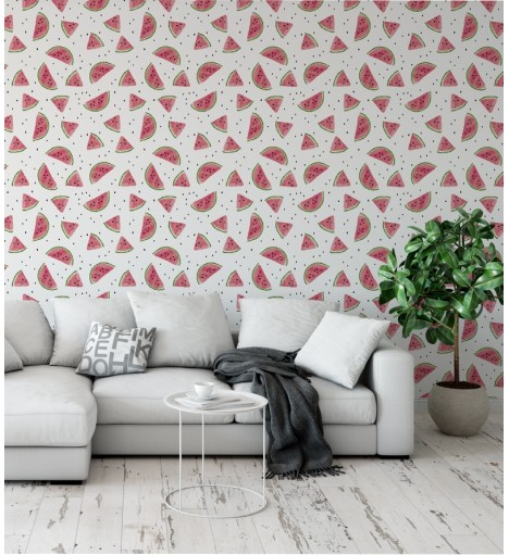 Papel de Parede Infantil Com Lindas Melancias - Kids 234