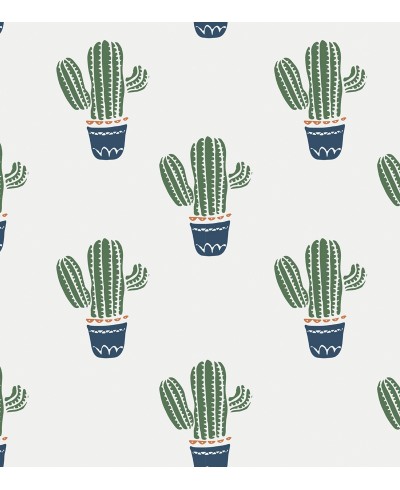 Papel de Parede Infantil Com Lindos Cactos - Kids 236