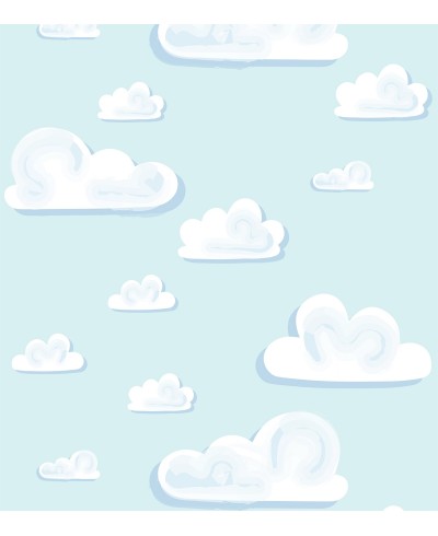 Papel de Parede Infantil Com um Lindo Céu e Nuvens - Kids 240 Papel de Parede Infantil Com um Lindo Céu e Nuvens - Kids 240