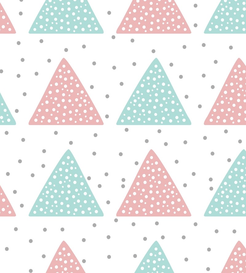 Papel de parede em Lindas Cores Rosas e Azuis - Geométrico 448