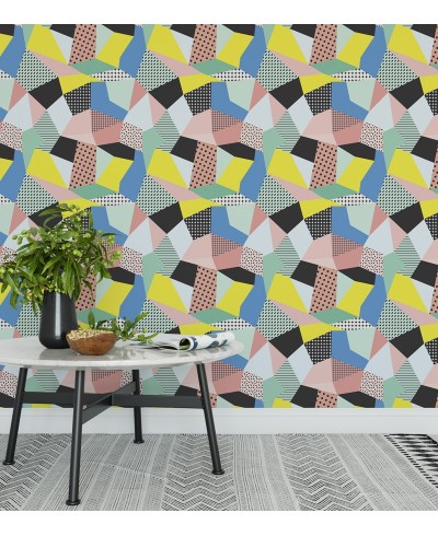 Papel de parede Abstrato Com lindas Cores- Geométrico 451