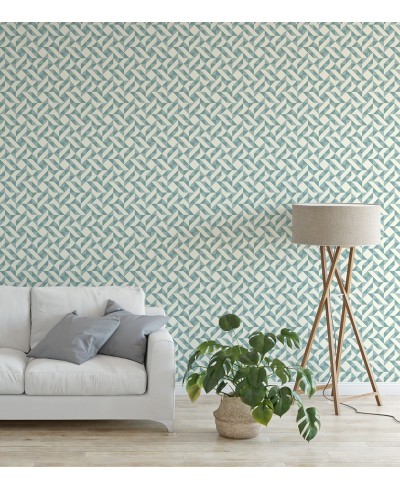 Papel de parede Com lindas Formas Azuis- Geométrico 452