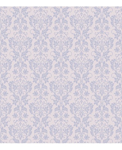 Papel de parede com fundo rosa claro e desenhos em tons lilás - Damask 22 Papel de parede com fundo rosa claro e desenhos em tons lilás - Damask 22