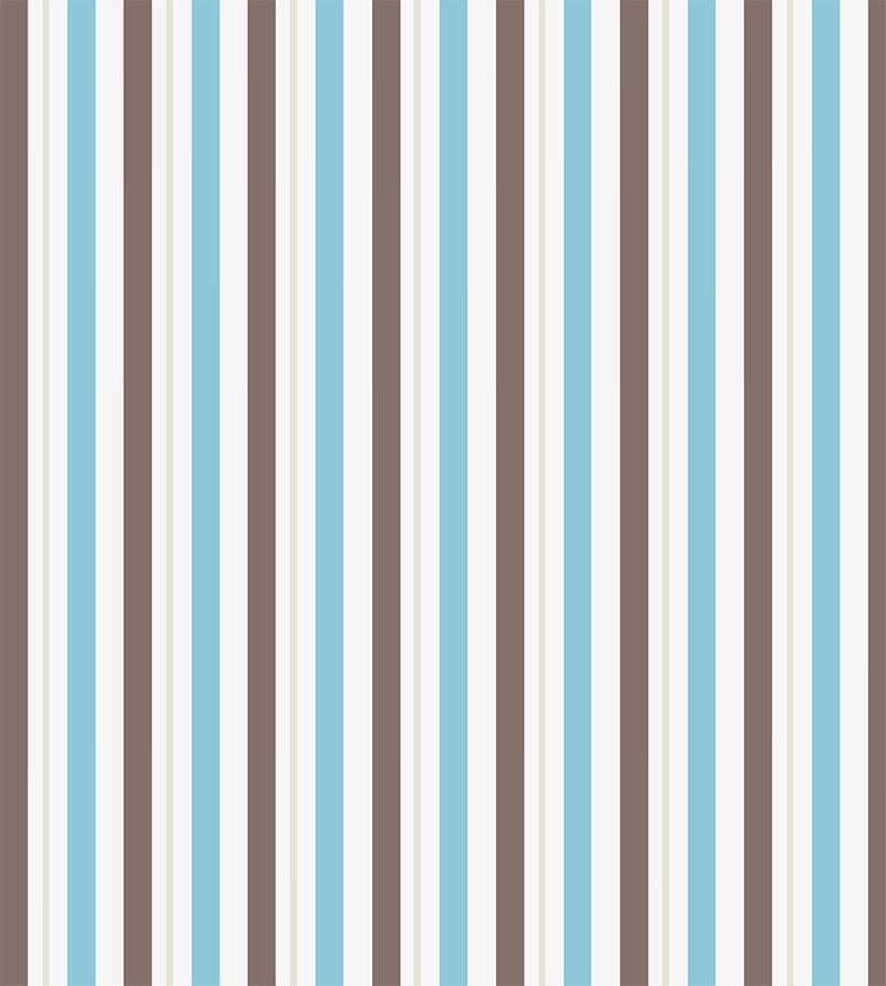 Papel de parede com listras azul cinza marrom e branco - Listrado 1029