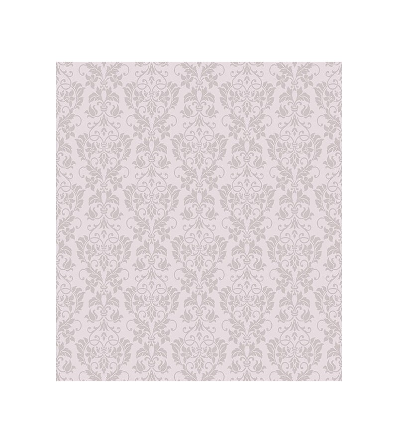 Papel de parede em tons lilas e cinza- Damask 27