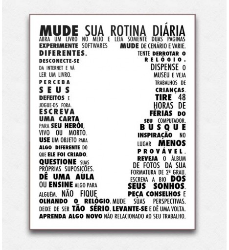 Poster decorativo Mude