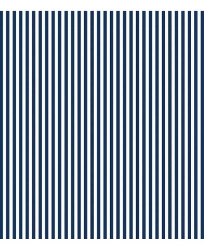 Papel de Parede Listrado Azul Marinho