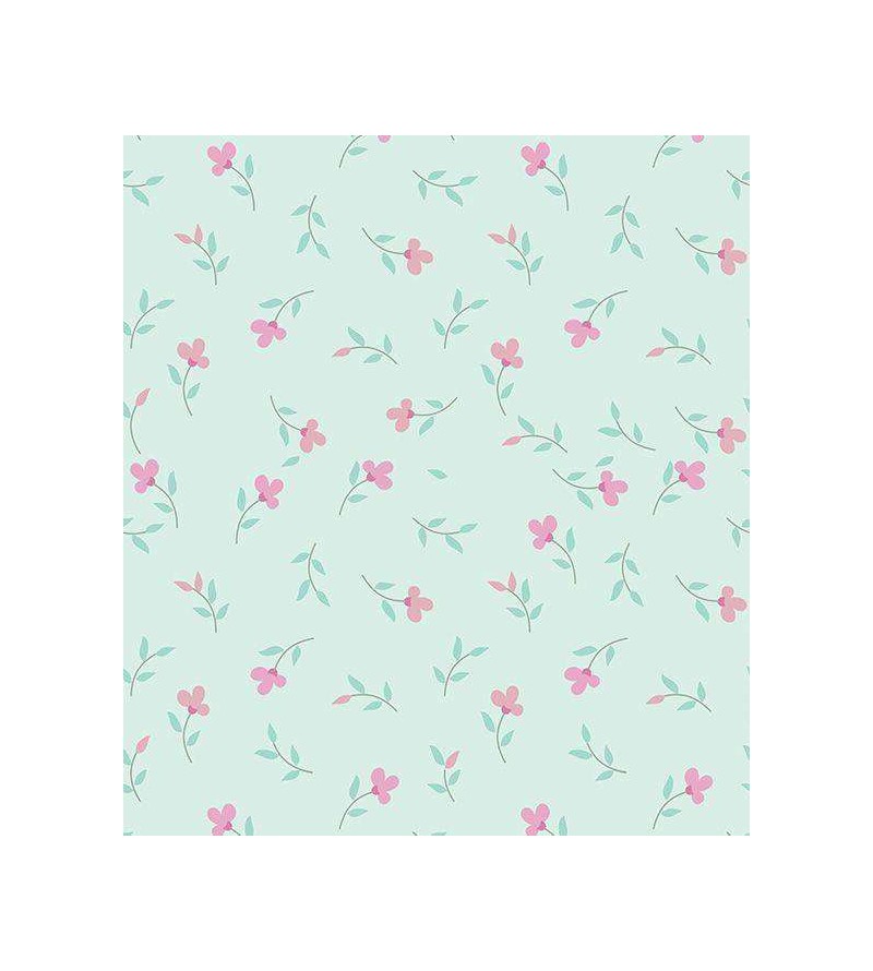 Papel de Parede Romântico Bebê Verde