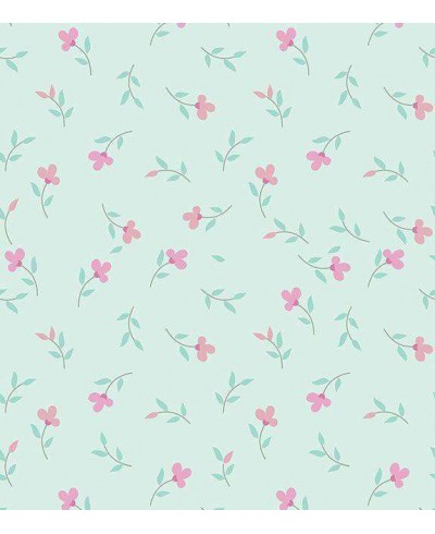 Papel de Parede Romântico Bebê Verde Papel de Parede Romântico Bebê Verde