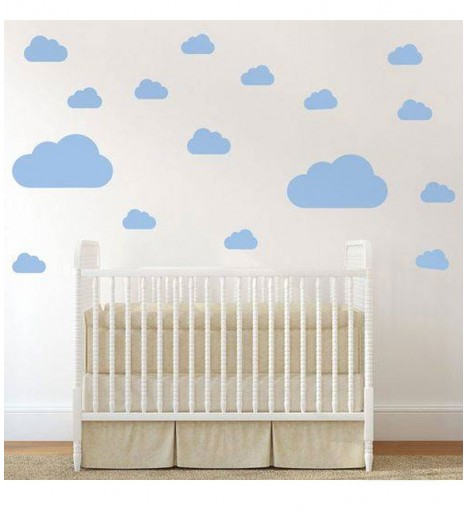 Adesivo Decal Nuvens Decoração Infantil