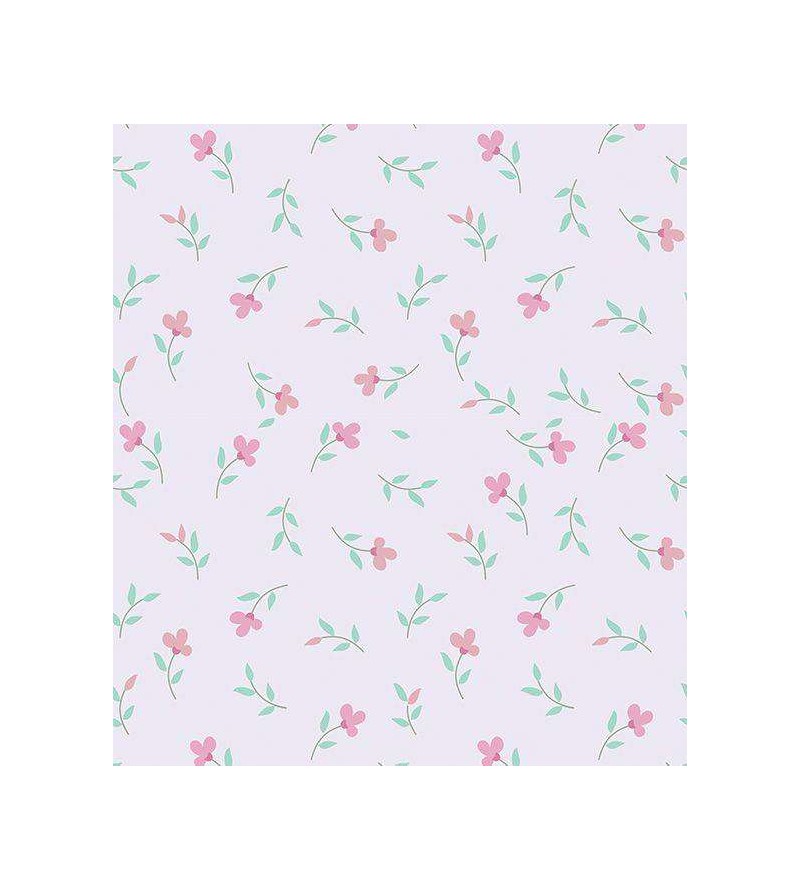 Papel de Parede Bebê Flores Delicadas