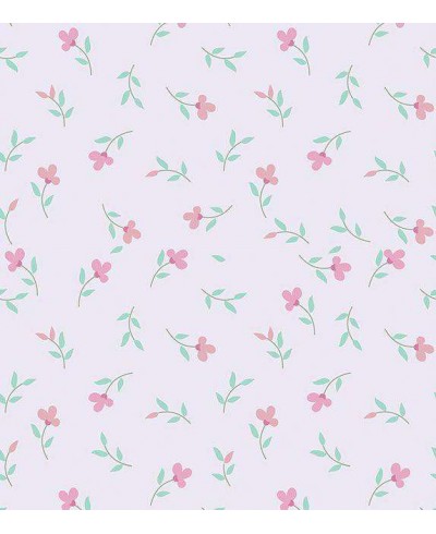 Papel de Parede Bebê Flores Delicadas