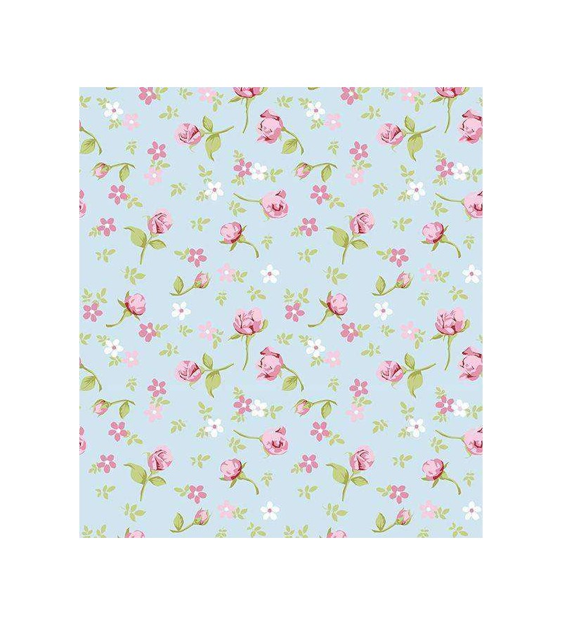 Papel de parede Delicado Romântico Bebê Flores