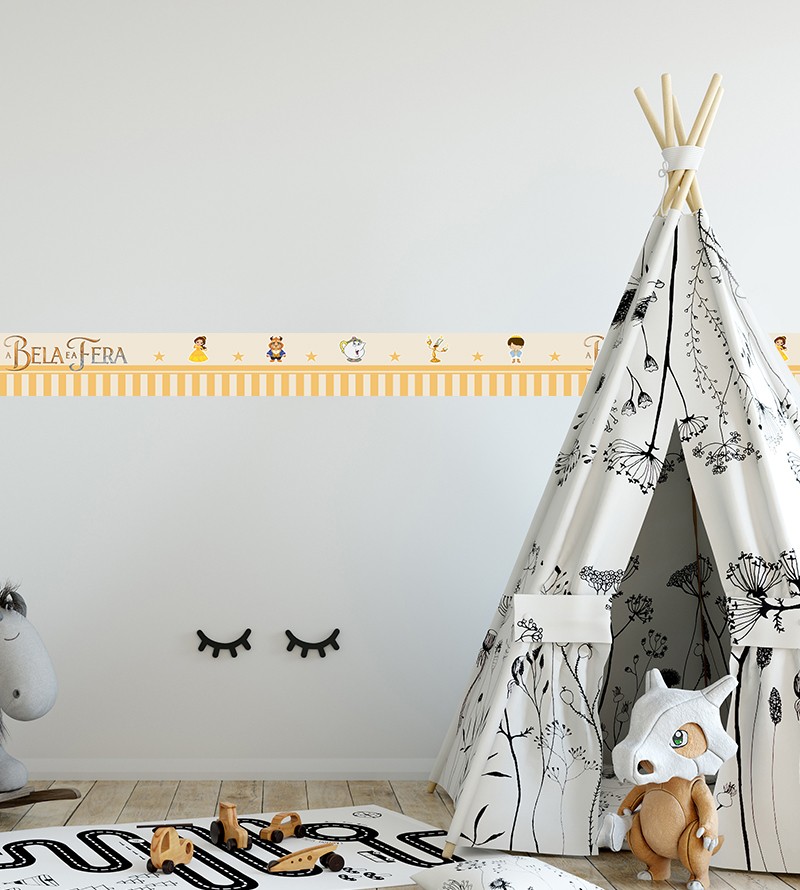 Border A Bela e a Fera Listras