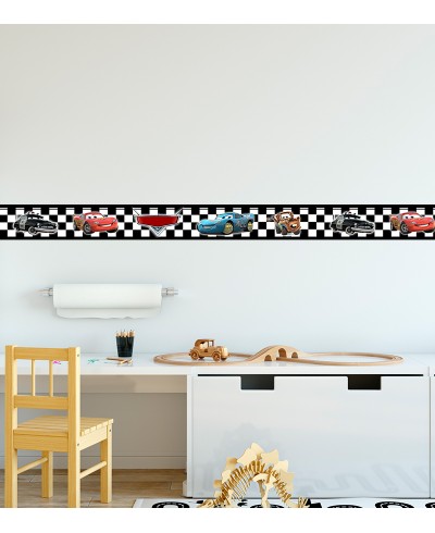 Border Disney Carros Quadriculado Border Disney Carros Quadriculado