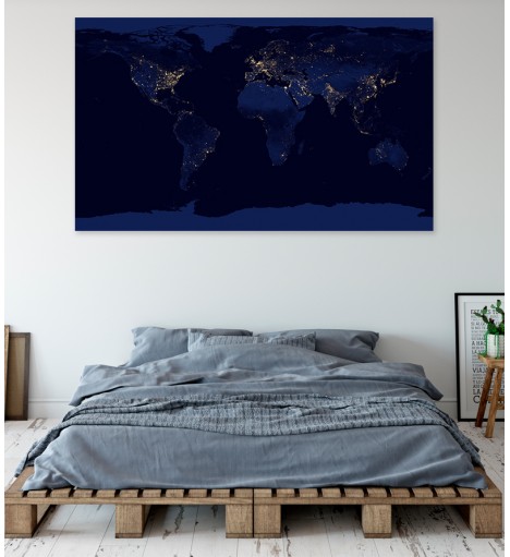 Painel Fotográfico Mapa Mundi