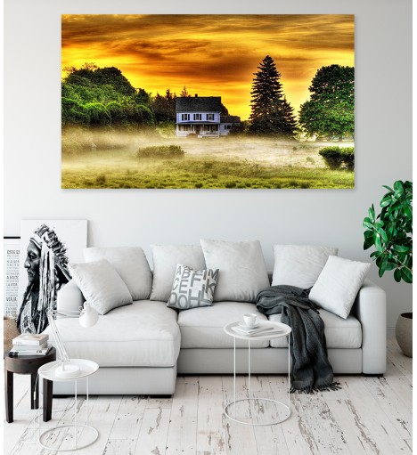 Painel Fotográfico Paisagem Casa na Floresta