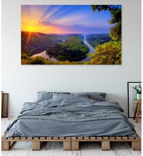 Painel Fotográfico Paisagem Floresta e Rio