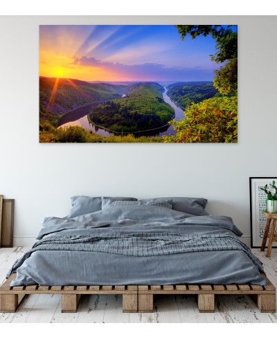 Painel Fotográfico Paisagem Floresta e Rio