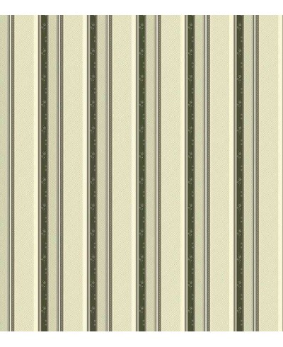 Papel de parede listrado bege e verde musgo Papel de parede listrado bege e verde musgo