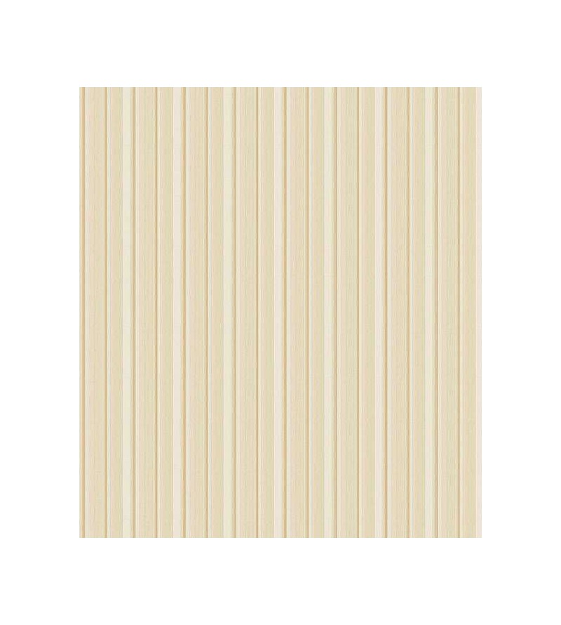 Papel de parede listrado bege e amarelo