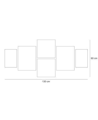 Quadros Compostos Modelo Rosto Leão Fogo