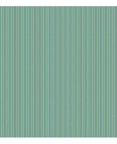 Papel de parede com listras em tons de verde, azul, preto, e amarelo - Listrado 45