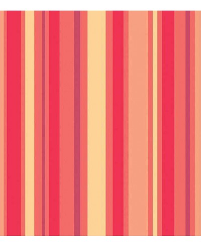 Papel de parede com listras em tons de vermelho, amarelo, roxo e bege - Listrado 48 Papel de parede com listras em tons de vermelho, amarelo, roxo e bege - Listrado 48