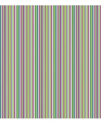 Papel de parede com listras em tons de verde, branco, cinza e roxo - Listrado 69 Papel de parede com listras em tons de verde, branco, cinza e roxo - Listrado 69