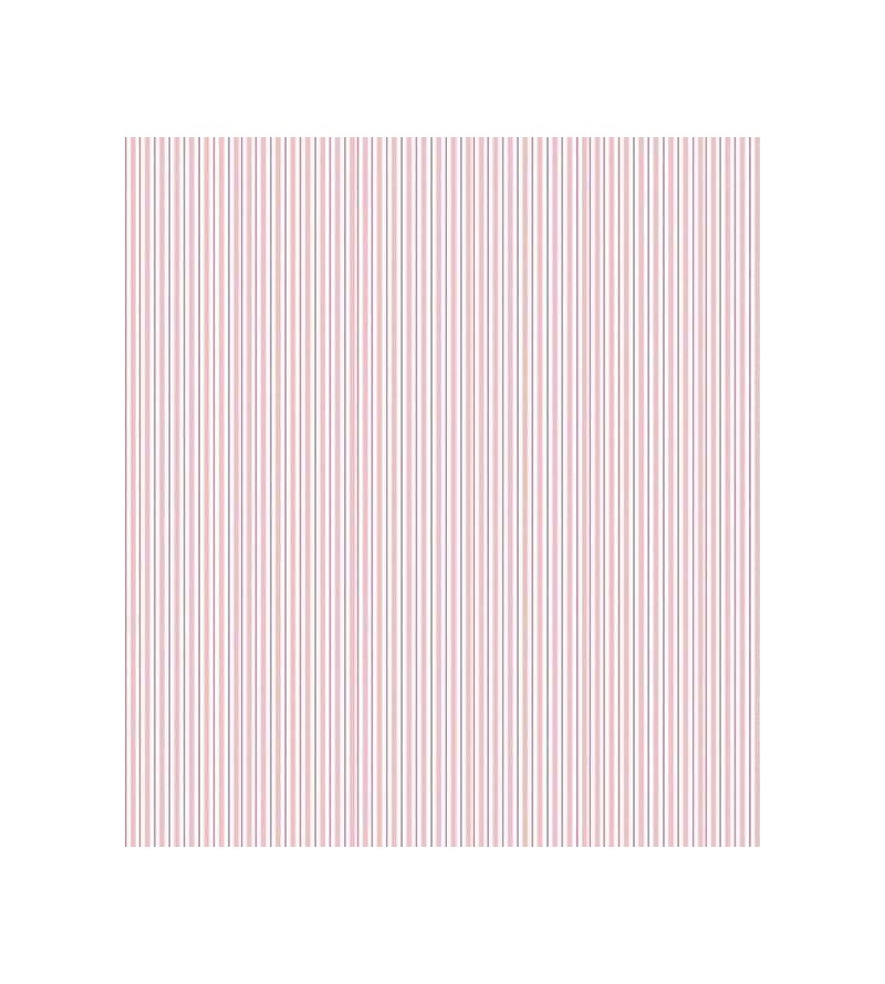 Papel de parede com listras em tons de rosa, branco e vinho - Listrado 71