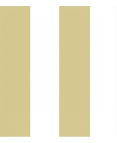 Papel de parede com listras mostarda e brancas - Listrado 87