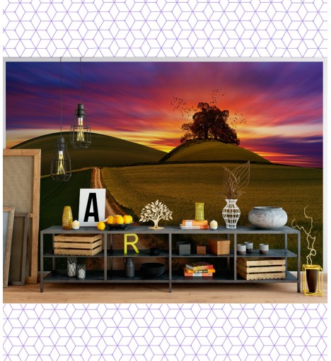 Papel de Parede Foto Mural Paisagem Campo