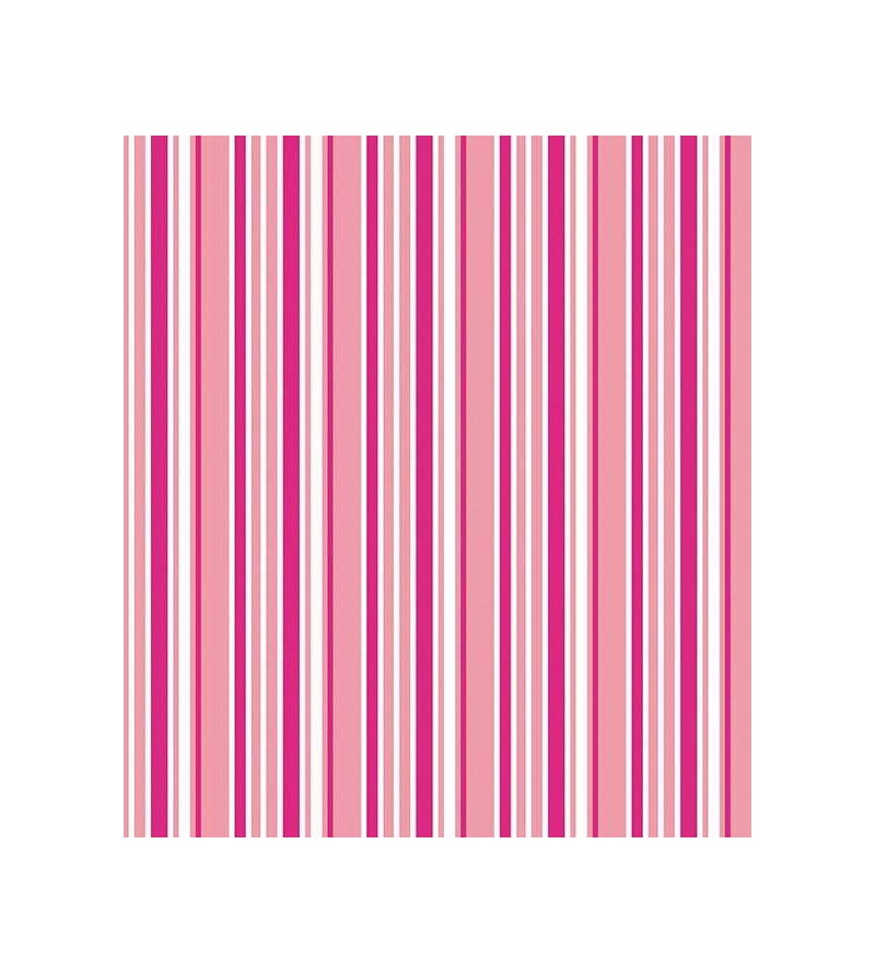 Papel de parede com listras em tons de rosa e branco - Listrado 91