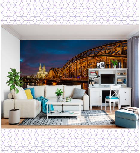 Papel de Parede Foto Mural Ponte Catedral Alemanha