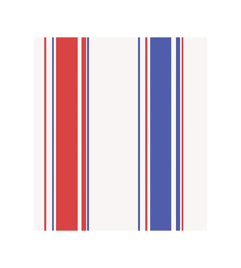 Papel de parede listrado azul, branco e vermelho