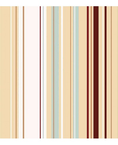 Papel de parede listrado nude, vermelho, marrom e cinza