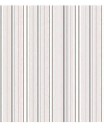 Papel de parede listrado branco, marfim e cinza