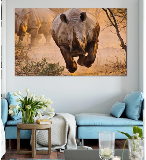 Painel Fotográfico Rinoceronte